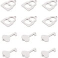 thumbnail image 1 of 304 Stainless Steel Charms Laser Cut Polishing Key and Lock Stainless Steel Color 17~20x13mm Hole: 1mm 12pcs/box, 1 of 7