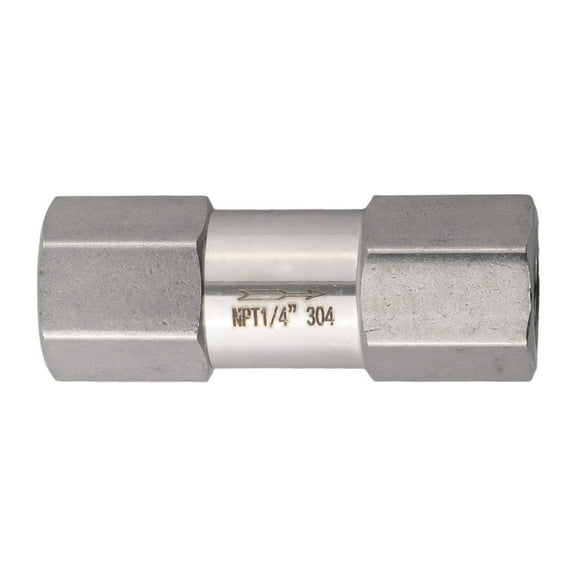 304 Stainless Steel Check Valve NPT Female Thread Backflow Prevention Non-Return Valve,For Oil Gas Pipeline System(NPT1/4)
