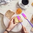 thumbnail image 1 of 304 Stainless Steel Cheese Knife Set, Sandwich Spreader and Cream Decorating Knife, Set of 4 Mini Spreaders for Cheese, Butter, and Condiments, 1 of 5