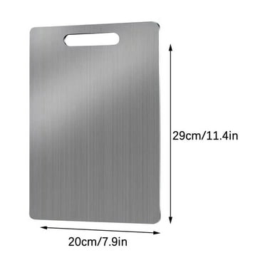 304 Stainless Steel Chopping Boards for Kitchen, Stainless Steel Cutting Board, Long-lasting Metal Cutting Board, Food Chopping Boards, for Meat Vegetables Fruits Bread