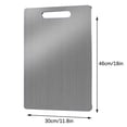 thumbnail image 1 of 304 Stainless Steel Chopping Boards for Kitchen, Stainless Steel Cutting Board, Long-lasting Metal Cutting Board, Food Chopping Boards, for Meat Vegetables Fruits Bread, 1 of 10