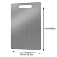 thumbnail image 1 of 304 Stainless Steel Chopping Boards for Kitchen, Stainless Steel Cutting Board, Long-lasting Metal Cutting Board, Food Chopping Boards, for Meat Vegetables Fruits Bread, 1 of 8