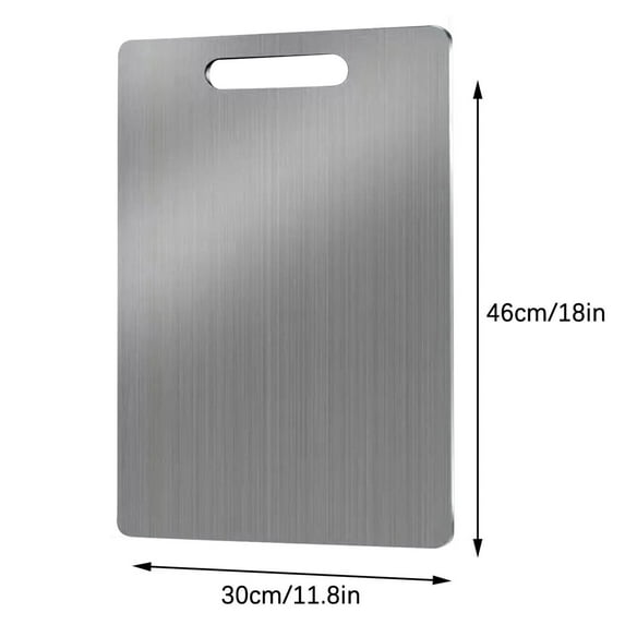 304 Stainless Steel Chopping Boards for Kitchen, Stainless Steel Cutting Board, Long-lasting Metal Cutting Board, Food Chopping Boards, for Meat Vegetables Fruits Bread