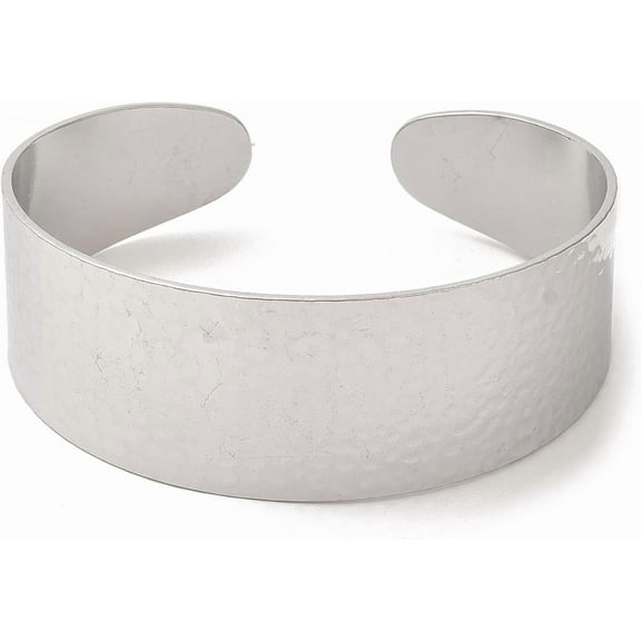 304 Stainless Steel Chunky Cuff Bangles for Women Vintage Boho Wide Bangle Bracelets for Women DIY Jewelry Making Making DIY