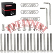 304 Stainless Steel Clutch Primary Cover Bolts Kit for Harley Sportster 883 1200 2004-2022 | Iron 883 Forty Eight | Replaces OEM 943 4820A 41191-74A