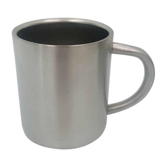 304 Stainless Steel Coffee Mugs Camping Double Wall Metal Coffee Mug Water Cup with Handle Shatterproof 6 Types