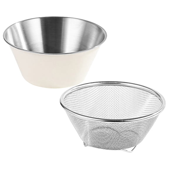 304 Stainless Steel Colander Strainer Mixing Bowl Small Bowl For Berries Vegetables And Washing Rice