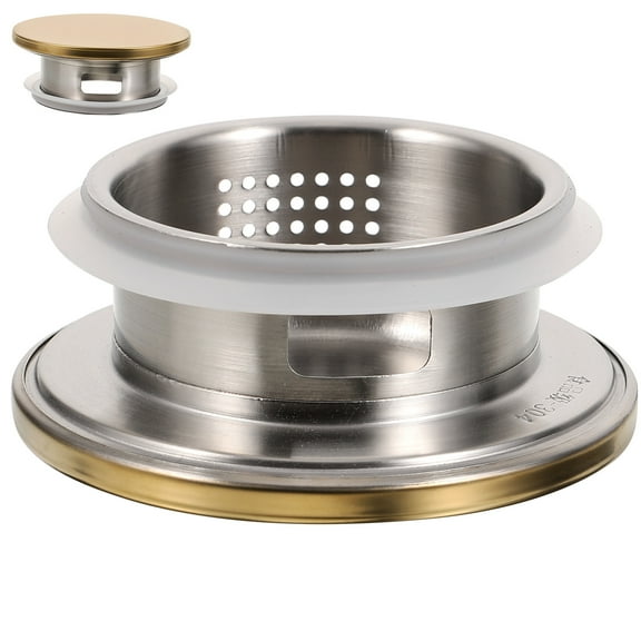 CRILSTYLEO Golden Stainless Steel Water Pitcher Lid Replacement for Soda and Beer Jugs