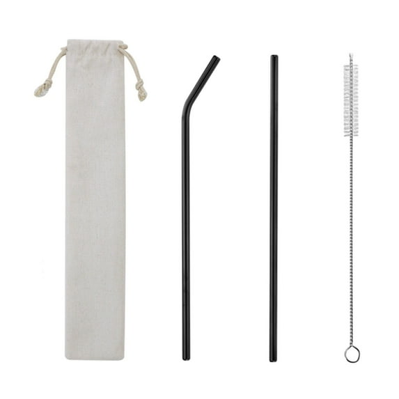 304 Stainless Steel Color Metal Straws, Reusable Drink Straws, Portable Set for Milk Tea, Smoothies, Juices, Party, Bar, and Home Use