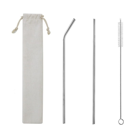 304 Stainless Steel Color Metal Straws, Reusable Drink Straws, Portable Set for Milk Tea, Smoothies, Juices, Party, Bar, and Home Use
