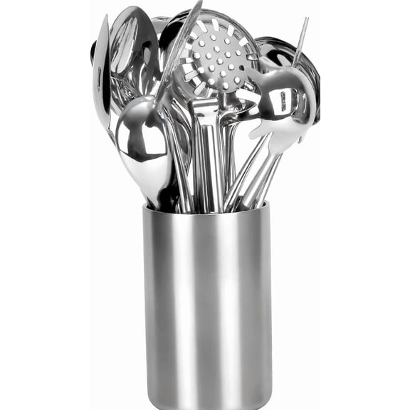 304 Stainless Steel Cooking Utensils Set for Kitchen Utensils Set with Holder 12 Pcs