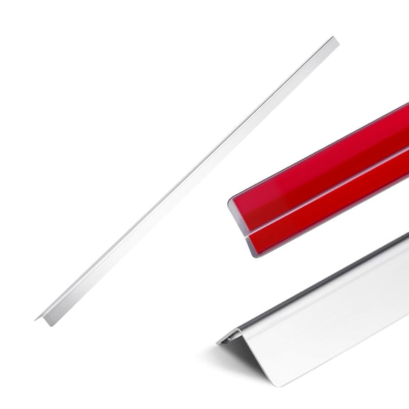 304 Stainless Steel Corner Guard,10-Pack 1x1x48 " Metal Edge Protector with Adhesive Tape for Wall Protection in Home,Office,Commercial Use