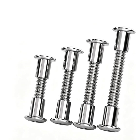304 Stainless Steel Countersunk Hex Socket Threaded Stud with Two Nuts, M3 Metric Double-Ended Binding Screw Set for Furniture and Panels.(M3x200mm 5pcs)