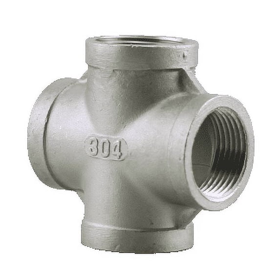 304 Stainless Steel Cross, 4 Way, 1 1/4"