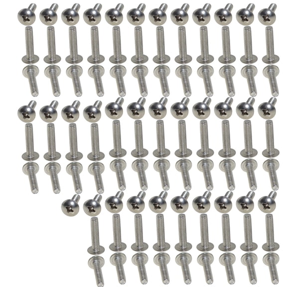 304 Stainless Steel Cross Groove Large Flat Head Screw M4X18(100pcs)