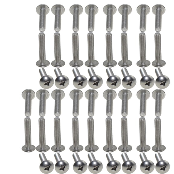 304 Stainless Steel Cross Groove Large Flat Head Screw M5X25(50pcs)