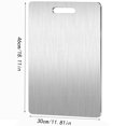 thumbnail image 1 of 304 Stainless Steel Cutting Board - 2mm Thick Food-Grade Chopping Board for Meat, Vegetables & Fruits | Dishwasher Safe & Hangable | Durable Kitchen Prep Board, 1 of 1