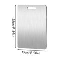 thumbnail image 1 of 304 Stainless Steel Cutting Board - 2mm Thick Food-Grade Chopping Board for Meat, Vegetables & Fruits | Dishwasher Safe & Hangable | Durable Kitchen Prep Board, 1 of 1