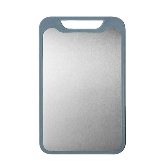 304 Stainless Steel Cutting Board | 8Mm Thick Food-Grade Chopping Board for Meat, Fruit & Vegetables | 13.8 X 8.7 Inches | Dishwasher Safe & Hangable | Professional Kitchen Prep Board