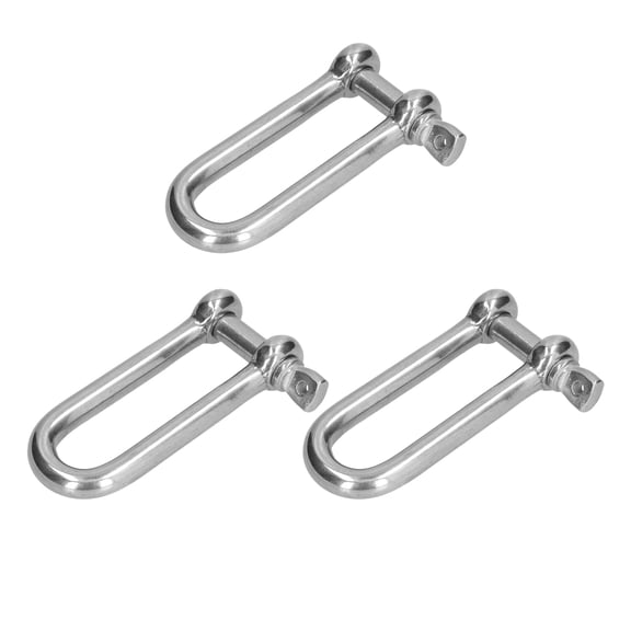 304 Stainless Steel D Shackle, Heavy Duty Rigging for Marine, Industrial Construction