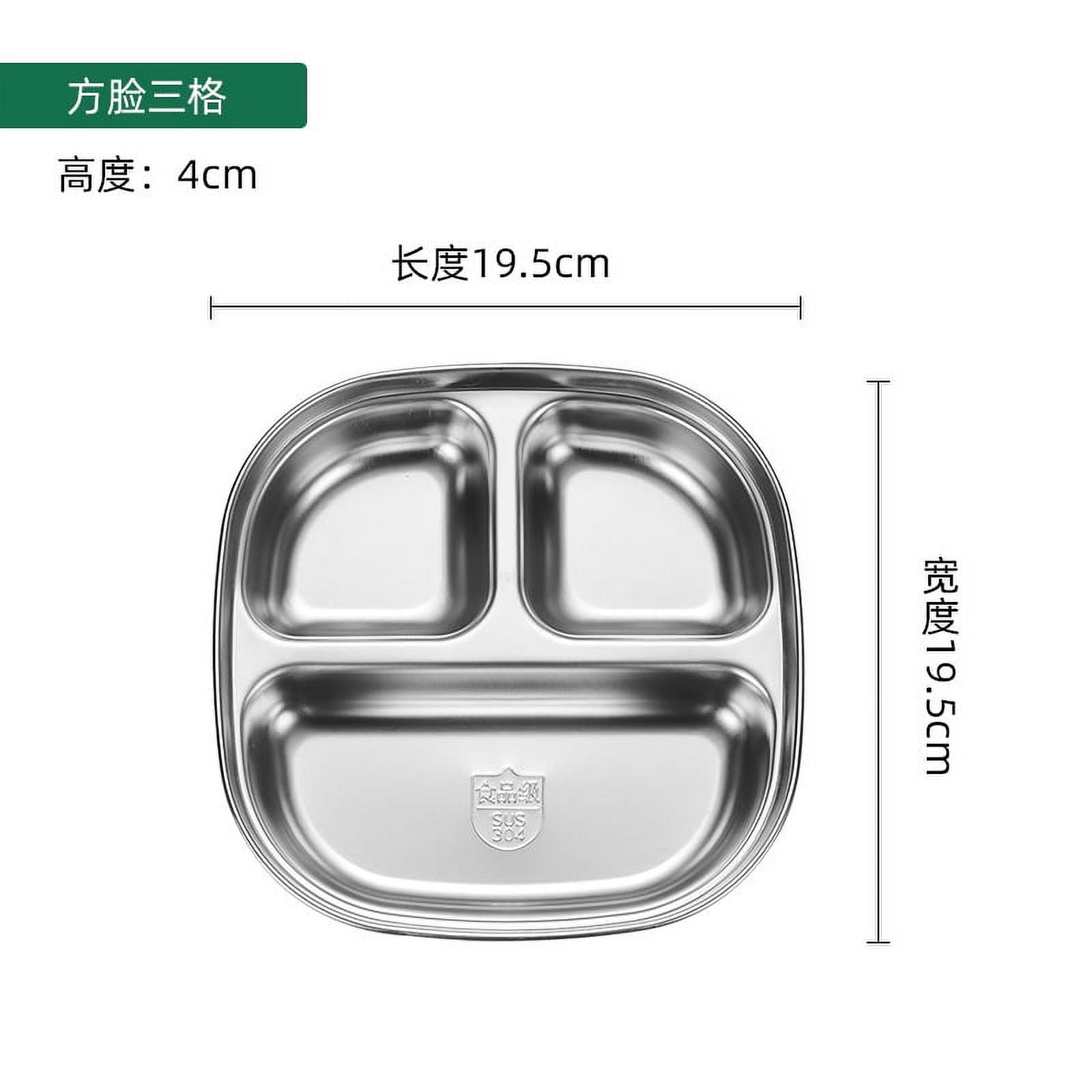 304 Stainless Steel Dielectric Plate Fast Food Plate Kindergarten