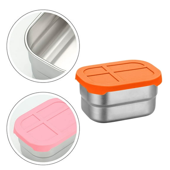304 Stainless Steel Dipping Box - Food-Grade Airtight Sauce Container for Freshness, Versatile Condiment Keeper for Soy Sauce, Dressings, Marinades, Party BBQ Serving, Easy to Clean & Durable