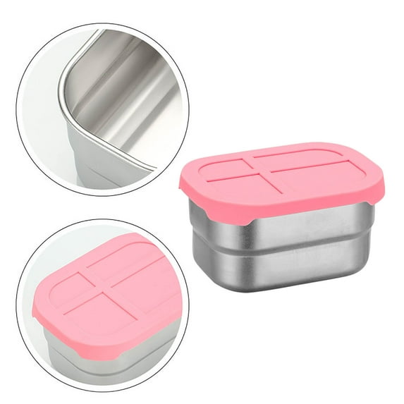 304 Stainless Steel Dipping Box - Food-Grade Airtight Sauce Container for Freshness, Versatile Condiment Keeper for Soy Sauce, Dressings, Marinades, Party BBQ Serving, Easy to Clean & Durable