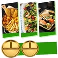 thumbnail image 1 of 304 Stainless Steel Divided Dinner Plate | 20cm Compartment Tray for Kids & Adults | Rust-Resistant & Dishwasher Safe | 1 Plate, 1 of 5