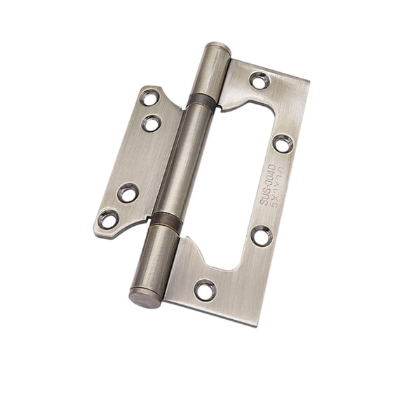 304 Stainless Steel Door Hinges 4 Inch Quiet Ball Bearing Door Hinges Non-Mortise Door Hinges for Bedroom Wooden Doors with Non-Removable Pin