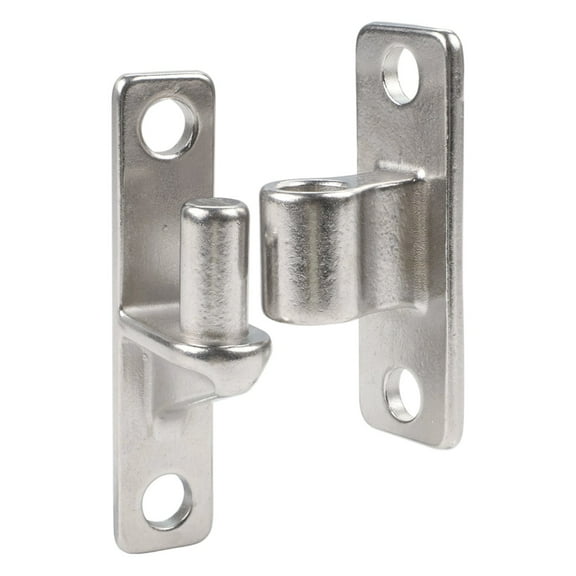 304 Stainless Steel Door Hinges,Heavy Duty Fence Gate Hinges for Farm Fence,Wall Panel,Garden Gate,Silver (118x25x45mm)