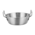 thumbnail image 1 of 304 Stainless Steel Double Ear Salad Bowl | Large Mixing Serving Bowl for Kitchen & Dining | Rust-Resistant & Dishwasher Safe | 1-Piece Set, 1 of 7