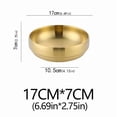 thumbnail image 1 of 304 Stainless Steel Double-Layer Cold Noodle Bowl – Anti-Scald Insulated Korean Style Salad & Soup Bowl – Large Gold/Silver Kitchen Tableware, 1 of 16