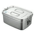 thumbnail image 1 of 304 Stainless Steel Double Layer Lunch Box 1.5L - Portable Meal Container for Students & Workers, Ideal for Picnics, Camping and Office Use, Leak-Proof Design, 1 of 3
