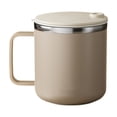thumbnail image 1 of 304 Stainless Steel Double Layer Mug with Lid - Vacuum Insulated Beige Coffee Cup for Home, Office, and Travel - 400ml Capacity, Durable, Easy to Clean, 1 of 6