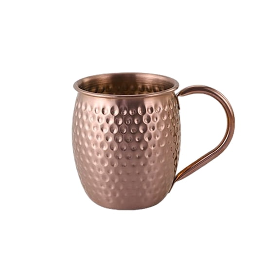 304 Stainless Steel Drum-Shaped Hammer Cup With Handle, Insulated Thermal Travel Mug, Ergonomic Grip, Dishwasher Safe, 12oz