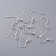thumbnail image 1 of 304 Stainless Steel Earring Hooks Ear Wire Silver 17x18.5x2.5mm Hole: 1.8mm Pin: 0.8mm, 1 of 2