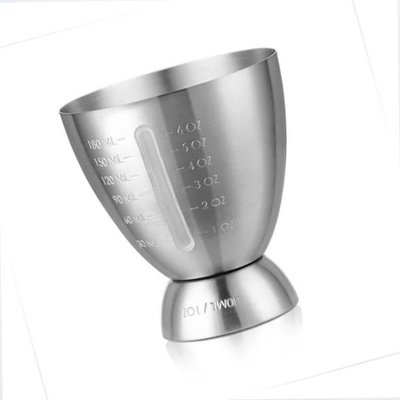 304 Stainless Steel Egg-Shaped Measuring Cup With Clear Scale For Bartending Baking Kitchen