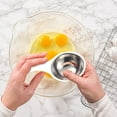 thumbnail image 1 of 304 Stainless Steel Egg White Separator - Kitchen Baking Egg Separator Tool, Food-Grade Egg Filter, Easy-to-Use Egg Yolk White Separator for Cooking Baking, 1 of 9