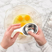 304 Stainless Steel Egg White Separator - Kitchen Baking Egg Separator Tool, Food-Grade Egg Filter, Easy-to-Use Egg Yolk White Separator for Cooking Baking