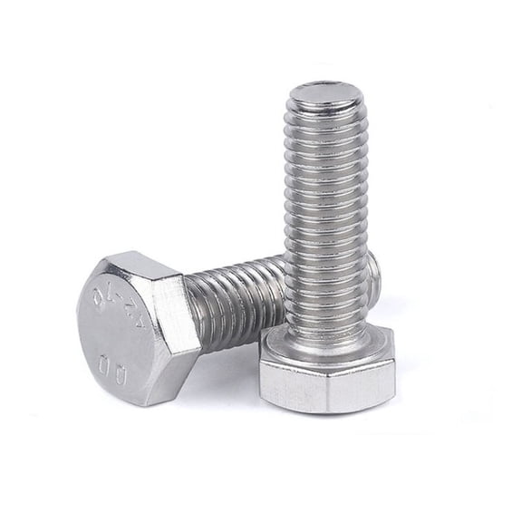 304 Stainless Steel External Hexagon Screw Bolt Outer Hex Screws with Full Thread Fasteners M14 M16