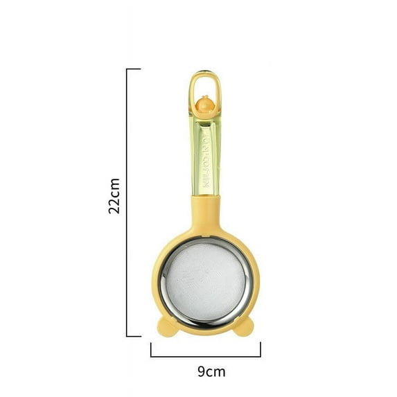 304 Stainless Steel Fine Mesh Strainer Spoon | Kitchen Flour Sifter & Soy Milk Filter | Dense Leak-Proof Sieve for Baking & Baby Food | Heat-Resistant Handle