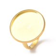 thumbnail image 1 of 304 Stainless Steel Finger Rings Components Pad Ring Base Findings Flat Round Real 18K golden Plated Tray: 20mm Inner Diameter: 17mm, 1 of 3