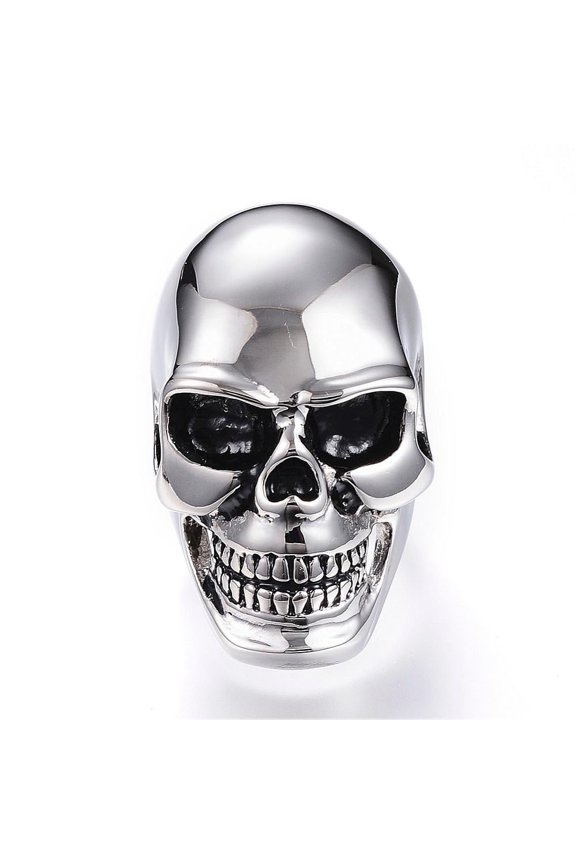 304 Stainless Steel Finger Rings Rings Size 8~12 Silver 18~22mm