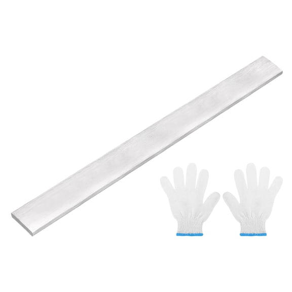 304 Stainless Steel Flat Bar 1/4" Thickness, 1-3/16" Width, 12" Length, Brushed Finish Trim Strips Sheet