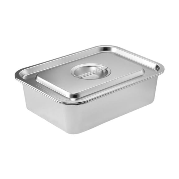 304 Stainless Steel Flat Bottom Baking Pan With Transparent Lid For Even Heat Distribution And Rustproof Kitchen Cookware
