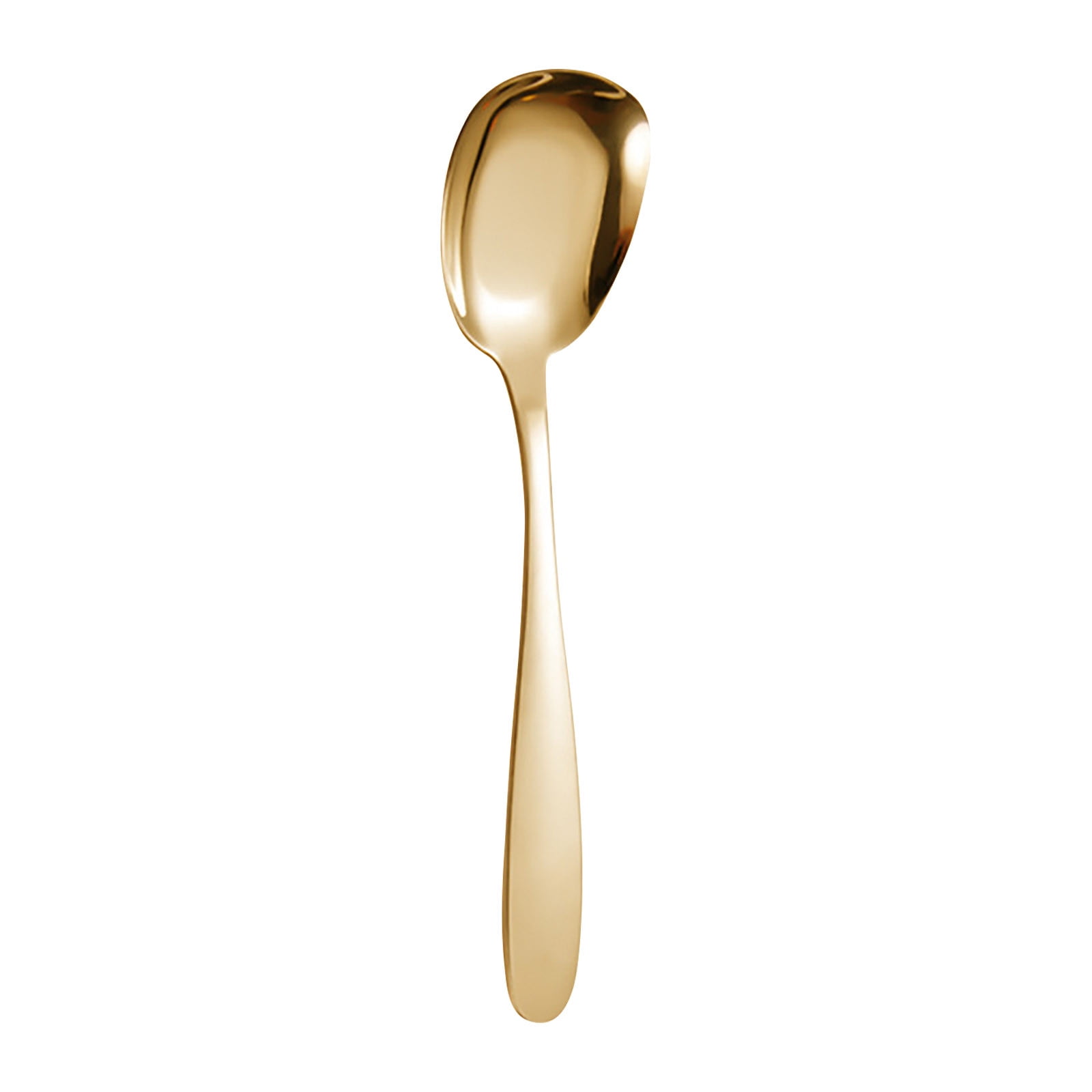 304 Stainless Steel Flat Bottom Spoon - Mirror Polished Ergonomic ...
