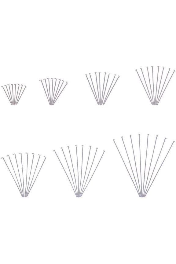 700Pcs 304 Stainless Steel Flat Head Pins Findings 7 Styles Jewelry Making Pin 3/5 2 Inch Length 23 Gauge