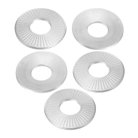 304 Stainless Steel Flat Washers M12x32mm Belleville Spring Disc Washer Conical Knurled Metric Gasket 5 Pack