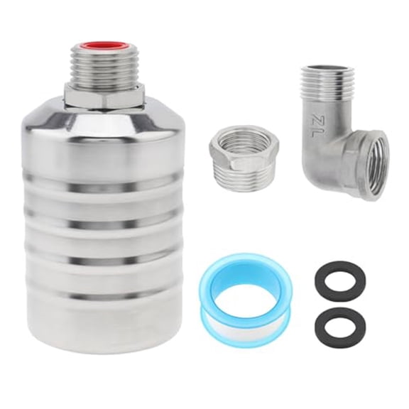 304 Stainless Steel Float Valve, Automatic Water Level Controller for Tanks Pools Fish Troughs, 0.2-10kg Pressure, -20C to 100C