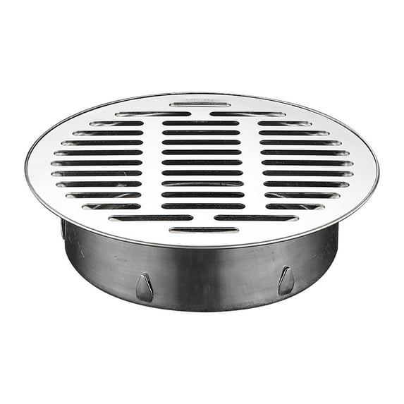 304 Stainless Steel Floor Drain Grate Cover - Heavy Duty Round Outdoor Garden Drain Plug with Anti-Clog Design, 1-Pack, Multiple Sizes Available